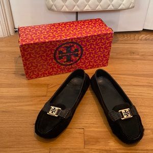 Tory Burch Pony Hair Moccasins. Size 6.5